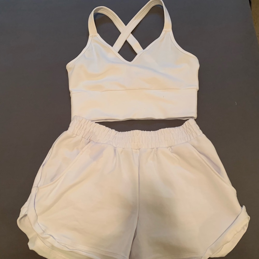 Two piece short set. Worn once.